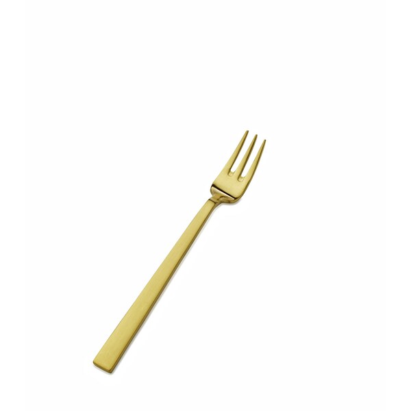 Bon Chef Roman, Oyster/Cocktail Fork, Matte Finish, 18/10, 6.25" - Gold Matte , set of 12 S3708GM - main